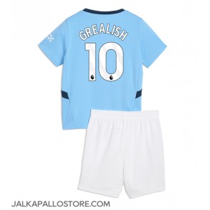 Manchester City Jack Grealish #10 Kotipaita Lapsille 2024-25 Lyhythihainen (+ shortsit)